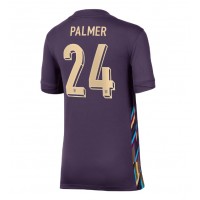 Camiseta Inglaterra Cole Palmer #24 Segunda Equipación Replica Eurocopa 2024 para mujer mangas cortas